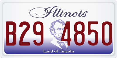 IL license plate B294850