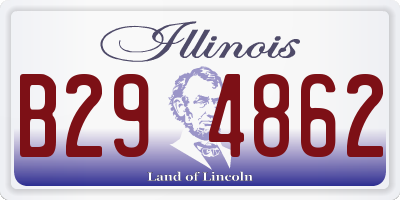 IL license plate B294862
