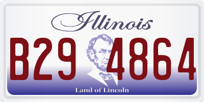 IL license plate B294864