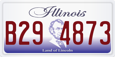 IL license plate B294873