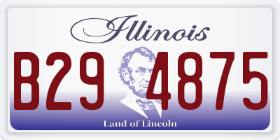 IL license plate B294875