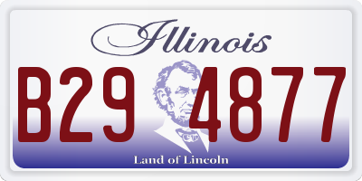 IL license plate B294877