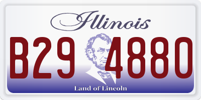 IL license plate B294880