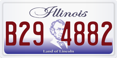 IL license plate B294882