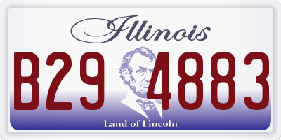 IL license plate B294883