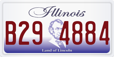 IL license plate B294884