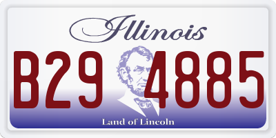 IL license plate B294885
