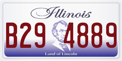 IL license plate B294889