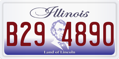 IL license plate B294890