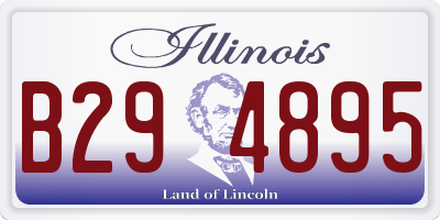 IL license plate B294895