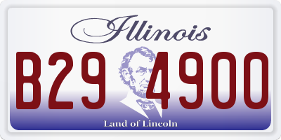 IL license plate B294900