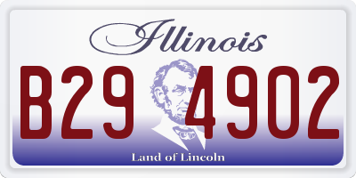 IL license plate B294902