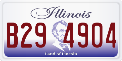 IL license plate B294904