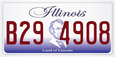 IL license plate B294908