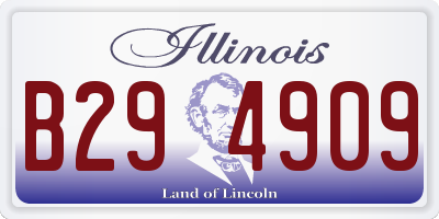 IL license plate B294909