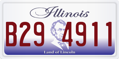IL license plate B294911
