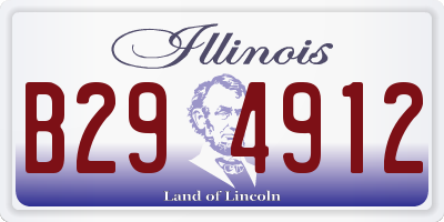 IL license plate B294912