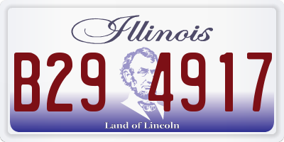 IL license plate B294917