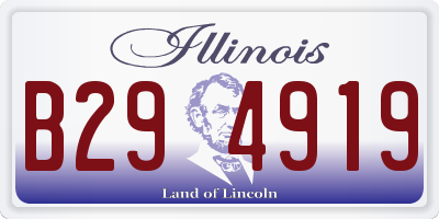 IL license plate B294919