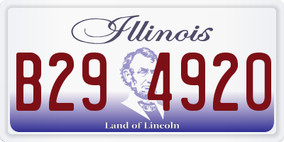 IL license plate B294920