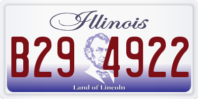 IL license plate B294922