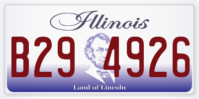 IL license plate B294926