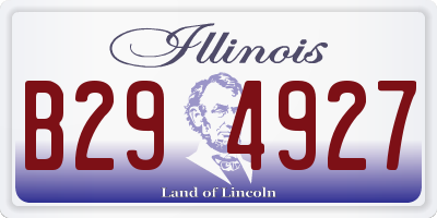 IL license plate B294927