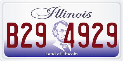 IL license plate B294929