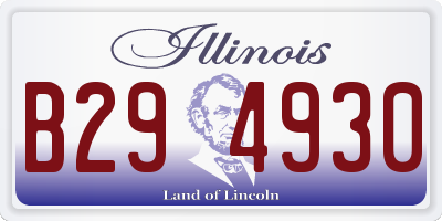IL license plate B294930