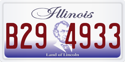 IL license plate B294933