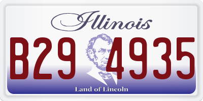 IL license plate B294935