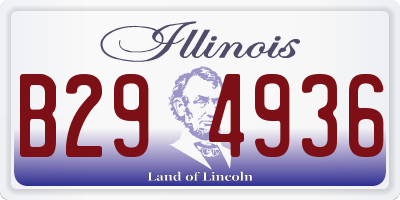 IL license plate B294936