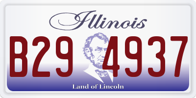 IL license plate B294937