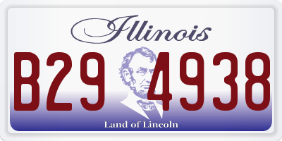 IL license plate B294938