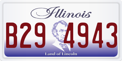 IL license plate B294943