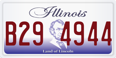 IL license plate B294944