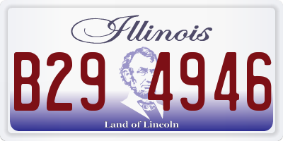 IL license plate B294946