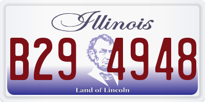 IL license plate B294948