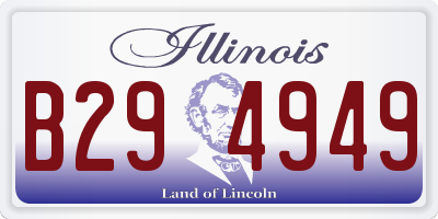 IL license plate B294949