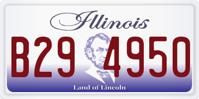 IL license plate B294950