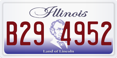 IL license plate B294952