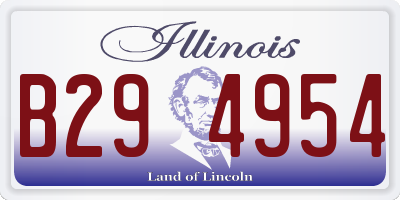 IL license plate B294954