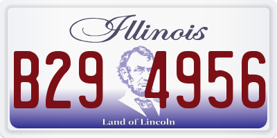 IL license plate B294956