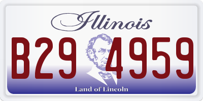 IL license plate B294959
