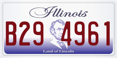 IL license plate B294961