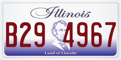 IL license plate B294967