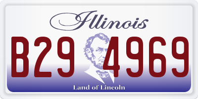 IL license plate B294969