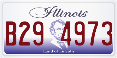 IL license plate B294973