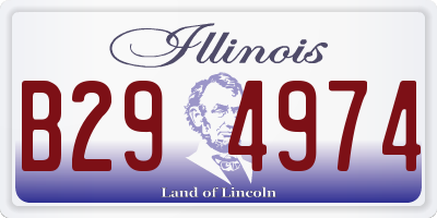 IL license plate B294974