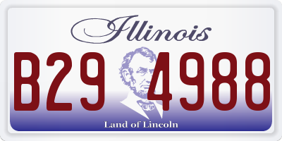IL license plate B294988